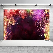 Splendid Fireworks Flare Photography Backdrop Custom Background Fond Photo for Children Baby Portrait New Year Party Photophone 2024 - buy cheap