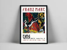 Alemão franz marc arte abstrata moderna poster animais gatos impressões da lona quadros de parede para sala estar decoração casa 2024 - compre barato