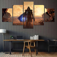 Póster decorativo de videojuego, pintura artística de pared para decoración de sala de estar, sin marco, 5 uds. 2024 - compra barato