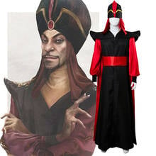 2019 Aladdin Jafar Costume Cosplay Villain Halloween Adult Anime Magic Lamp 2024 - buy cheap