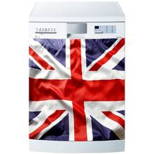 Wholesale 3D UK Flag Dishwasher Refrigerator Freeze Sticker Art Fridge Door Cover Wallpaper Kitchen Wall Stickers 2024 - buy cheap