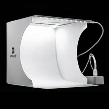 Mini Folding Lightbox Photography Photo Studio Softbox 2 Panel LED Light Soft Box Photo Background Kit Light box for DSLR Camera 2024 - buy cheap