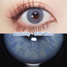 Натуральные контактные линзы голубого цвета GIGI, одноразовые для повседневного ношения глаз, мягкие контактные линзы, красивый макияж для зрачков 2022 - купить недорого