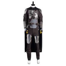 Disfraz Beskar Armor para hombre, uniforme, Tops, chaleco, pantalones, trajes, capa, para fiesta de Carnaval y Halloween 2024 - compra barato