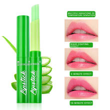 Temperature Color Change Aloe Vera Lip Balm Moisturizing Nutritious Long Lasting Lipstick Lip Gloss Lip Tint Makeup Hot TSLM1 2024 - buy cheap
