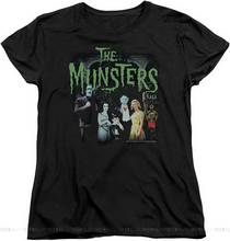 The Munsters Family Sitcom TV Show 50th Anniversary Family Pose Women's T Shirt Men Women Gyms Fitness Tops TEE Shirt 2024 - buy cheap