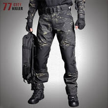 Брюки-карго мужские камуфляжные, водонепроницаемые износостойкие тактические штаны, много карманов, в стиле милитари, армейские джоггеры, XXXL 2024 - купить недорого