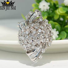 Unique retro design Rhod exquisite jewelry inlaid with high quality zircon CZ lady ring dance gift temperament Women Ring 2024 - buy cheap