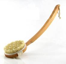 Soft Bead brush shower Curved Handle Detachable Bristle Bath Brush Adult Comfort Massage Relax Long Bath Brush 2024 - buy cheap