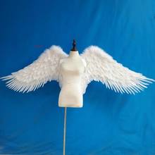 Beautiful White Feather Angel Wings for Fashion Show Displays Wedding Shooting Photography Props Model Show Cosplay Costume Prop 2024 - buy cheap
