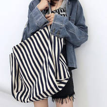 Bolsa de lona feminina aimiyoung, bolsa de ombro grande com alça de mão, casual 2024 - compre barato