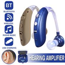 Audífono recargable con Bluetooth, Mini audífono Invisible con USB, amplificador de sonido para el cuidado de los ancianos, ayuda para sordos 2024 - compra barato
