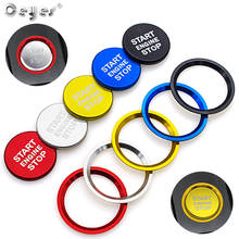 Ceyes Car Styling Stickers For Audi A5 A7 Q3 Q5 Q7 8R A4 B9 Auto Start Stop Engine Button Ring Covers Case Circle Accessories 2024 - buy cheap