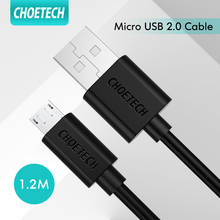 Кабель Micro USB CHOETECH, кабель для быстрой зарядки и передачи данных 2,4 А, мобильный телефон, зарядный кабель для планшета, для Huawei, Samsung, Android 2024 - купить недорого