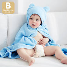 Toalha de banho de algodão para bebê, cobertor com capuz para crianças pequenas, toalha de banho de 65*110cm 2024 - compre barato
