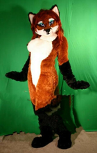 Disfraz de mascota Fox para adultos, traje de Fursuit para fiesta de Cosplay, ropa, promoción publicitaria, Carnaval, Halloween, Navidad y Pascua 2024 - compra barato