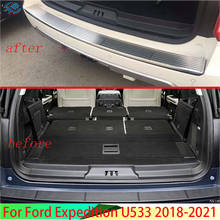 For Ford Expedition 2018-2021 U553 Car Accessories rear bumper protection window sill outside trunks decorative plate pedal 2024 - buy cheap