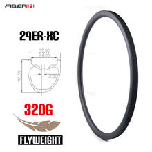 Flyweight-llanta de carbono sin gancho para bicicleta de montaña, llanta sin tubo de 29 pulgadas, 2020g, XC, 29er, novedad de 320 2024 - compra barato