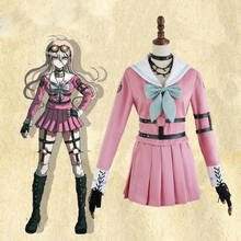 Disfraz de Anime Danganronpa V3: Killing Harmony Iruma Miu, conjunto completo para mujer y niña, vestido de fiesta, uniforme escolar 2024 - compra barato