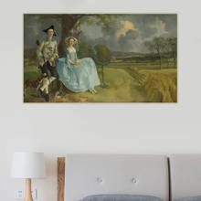 Citon Thomas Gainsborough《Mr and Mrs Andrews》Canvas Art Oil Painting Natural Artwork Poster Picture Wall decor Home Decoration 2024 - buy cheap