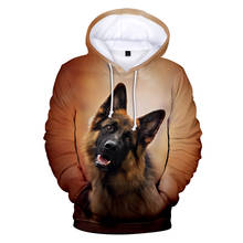 Alemão pastor 3d hoodies 2020 aikooki nova venda moda impressão populares camisolas pastor alemão 3d com capuz casual topo 2024 - compre barato