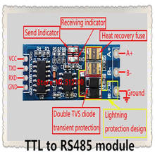 Módulo TTL a RS485, puerto serie rs485 a UART, transferencias de nivel, control de flujo automático de Hardware, 20 Uds. 2024 - compra barato