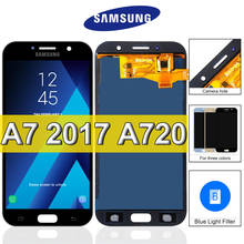 TFT A720 LCD для Samsung Galaxy A7 2017 дисплей сенсорный экран дигитайзер сборка Замена для Samsung A720F A720M SM-A720F 2024 - купить недорого