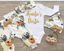 AU Newborn Kids Baby Girls Floral Clothes Romper Pants Leggings 4Pcs Outfit Set 2024 - buy cheap