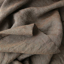 Качественный Лен tissu чистая окрашенная пряжа окрашенная ткань tissus модная одежда широкие брюки ткани 2024 - купить недорого
