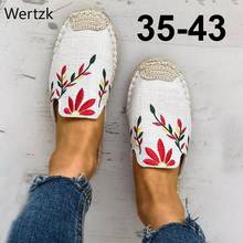 2020 New Woman Flats Shoes Classic Nation Tradition Embroider Hemp Shoes Cotton Straw Loafers Fisherman Espadrilles ShoesB412 2024 - buy cheap