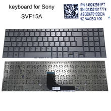 Teclado para laptop, português, europeu, para sony vaio svf15a 2024 - compre barato