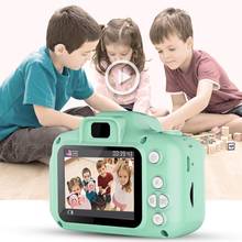 Mini câmera infantil com tela hd recarregável digital, câmera de brinquedo com tela hd fofa de desenhos animados para fotografia ao ar livre para presente de aniversário de criança 2024 - compre barato