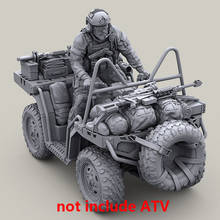 Kit de figura de resina para montagem de 1/35 soldado dos eua atv (sem atv) 2024 - compre barato