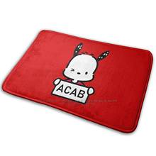 Cute Pochacco Says Acab Mat Rug Carpet Anti-Slip Bedroom Entrance Door Mat Acab 1312 Says Acab Cute Kawaii Winking Wink Goth 2024 - buy cheap