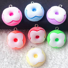 14pcs 20mm*20mm Multicolor Flatback Epoxy Resin  Simulation Candy  For Necklace Keychain Pendant  DIY Making Accessories 2024 - buy cheap
