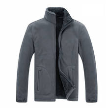 7XL Fleece Jackets Autumn Winter Men Windproof Plus Velvet Thick Warm Coats Outdoor Camping Hiking Trekking Windbreaker Liner 2024 - buy cheap