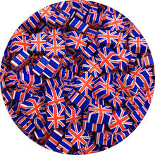 Contas espaçadoras de argila com 30 tamanhos 10mm, contas de argila com bandeira britânica para fazer joias, artesanato de joias artesanais faça você mesmo 2024 - compre barato