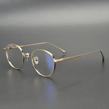 Collection Edition Titanium Glasses Frame Men Handmade Original Quality Eyeglasses Women Retro Round Myopia Computer Spectacles 2024 - buy cheap