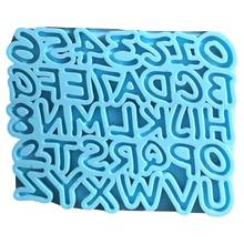 Alphabet Epoxy Resin Mold English Letters Number Pendant Casting Silicone Mould 2024 - buy cheap