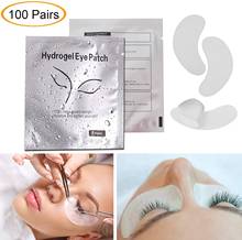 Almohadillas de Gel para ojos, parches para 100 pares de extensiones de pestañas, Kit de almohadillas de Gel para debajo de los ojos, sin pelusa 2024 - compra barato