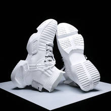 Мужская обувь для бега; chaussure homme; Весенняя дизайнерская обувь на толстой подошве для бега, фитнеса; дышащая уличная спортивная обувь; мужские кроссовки 2024 - купить недорого