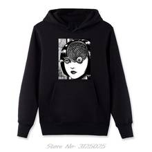 Fashion Men Casual Hoodies Uzumaki Junji Ito Horror Manga Custom Anime Hoodies Male Battery Funny Fleece Zipper Sweatshirt 2024 - buy cheap