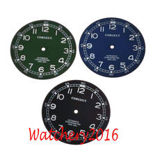 Corgisite mostrador luminoso de relógio 38.5mm, ajuste miyota 8205 8215 821a, mingzhu dg2813 3804, movimento automático 2024 - compre barato