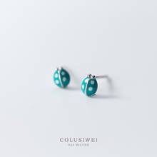 Colusiwei 925 Sterling Silver Original Design Enamel Ladybug Cute Stud Earrings for Women Kids Fashion Bijoux Brincos 2020 New 2024 - buy cheap