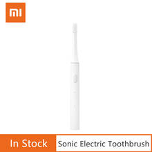 Xiaomi-escova de dentes elétrica mijia t100, automática, ultrassonica, recarregável usb, resistente à água, ipx7 2024 - compre barato