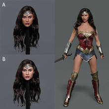 In Stock GACTOYS GC037 1/6 Wonder Girl Head Sculpt Gal Gadot Planted Hair Head Carving Fit 12'' Female Action Figure Body 2024 - buy cheap
