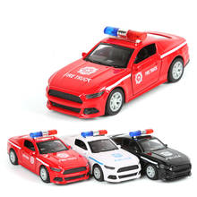 1:32 моделирование полицейская Серия Модель автомобиля игрушка потяните назад Металл Diecasts автомобиль торт украшение подарок на день рождения для детей мальчик Y085 2024 - купить недорого