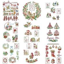 Christmas series cartoon patterns Counted Cross Stitch  11CT 14CT 18CT DIY Chinese Cross Stitch Kit Embroidery Needlework Set 2024 - buy cheap