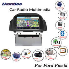 Radio con GPS para coche, reproductor Multimedia con Android, DVD, CD, estéreo, mapas de navegación, Carplay, pantalla IPS HD, para Ford Fiesta 2008 ~ 2019 2024 - compra barato