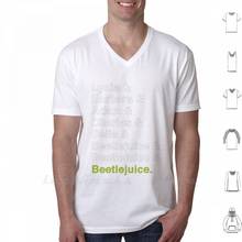 Музыкальная футболка Beetlejuice, мужская и женская, подростковая, хлопковая, 6Xl 2024 - купить недорого